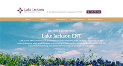 Desktop Screenshot of lakejacksonent.com